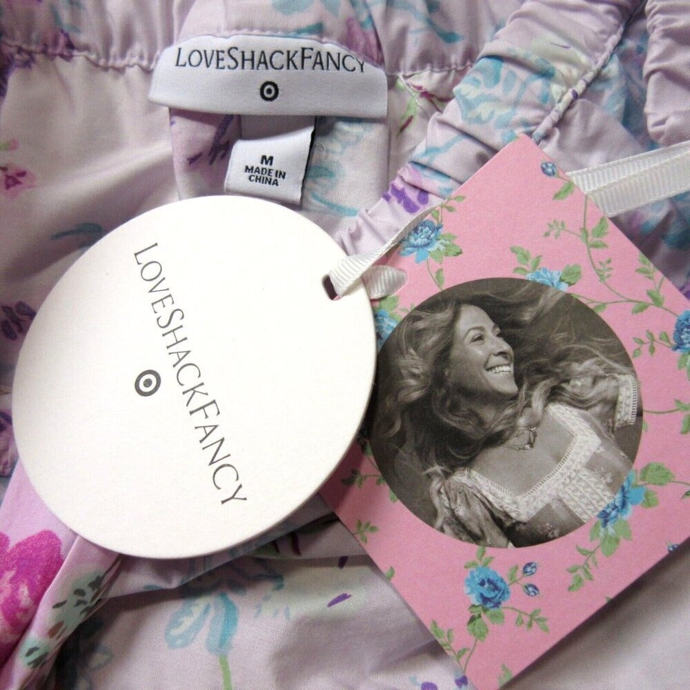 NWT LoveShackFancy x Target Jeanne in Mixed Floral Sleeveless Tiered Dress M - Picture 4 of 7